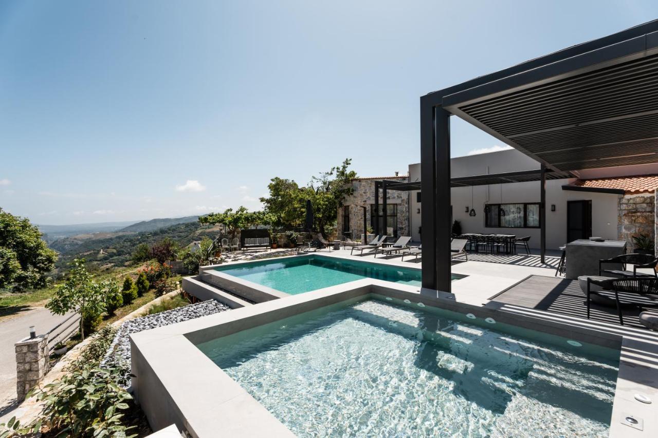 Eumelia Iconic Villa, With Heated Pool & Whirlpool, By Thinkvilla Asi Gonia Esterno foto